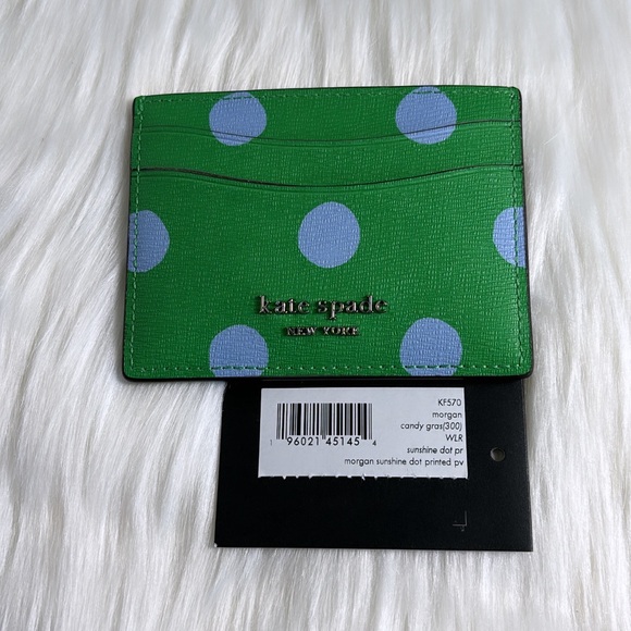 NWT💃Kate Spade Morgan Sunshine Dot Card Holder - Picture 4 of 4